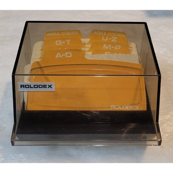 Vintage Rolodex Petite Covered Card File S-300C Alphabet Tabs Blank Cards - Picture 1 of 11